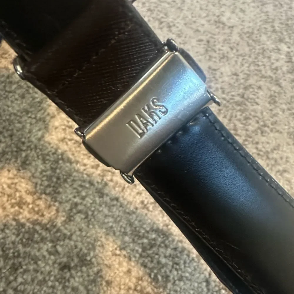 DAKS Chocolate Brown Leather Men’s Belt 32”-33”